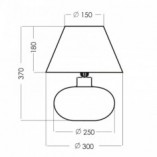 Lampa stołowa Bergen biała 4Concept | Eleganckie oświetlenie