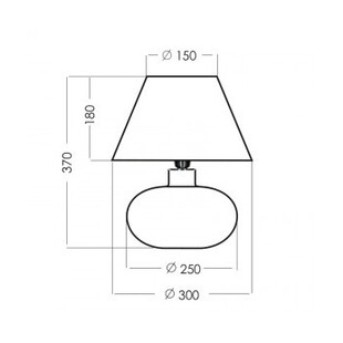 Lampa stołowa Bergen biało-czarna | 4Concept - Eleganckie oświetlenie