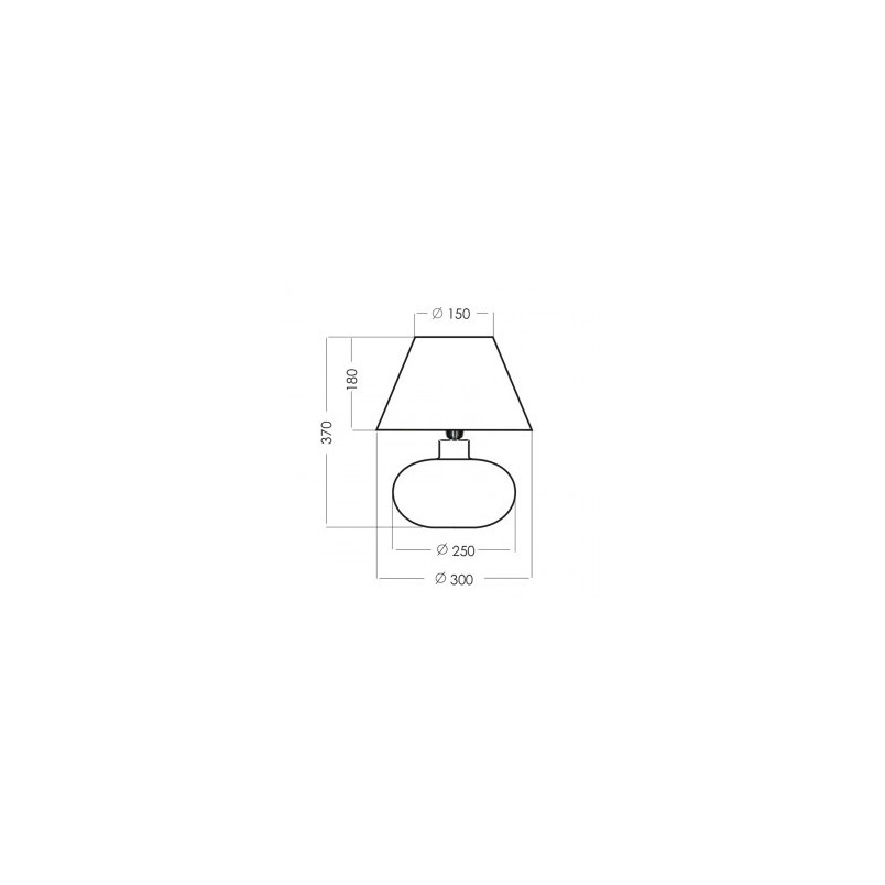 Lampa stołowa Bergen biało-czarna | 4Concept - Eleganckie oświetlenie