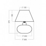 Lampa stołowa Bergen biało-czarna | 4Concept - Eleganckie oświetlenie