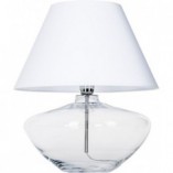 Lampa stołowa szklana Madrid biała 4Concept | Eleganckie oświetlenie