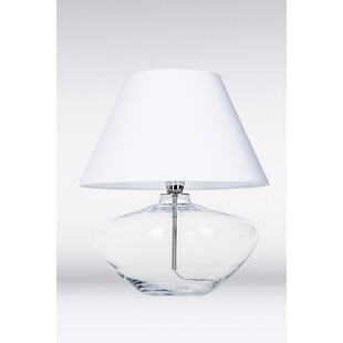 Lampa stołowa szklana Madrid biała 4Concept | Eleganckie oświetlenie