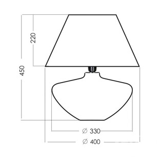 Lampa stołowa szklana Madrid biała 4Concept | Eleganckie oświetlenie