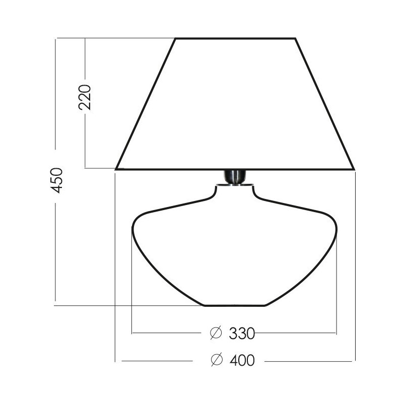 Lampa stołowa szklana Madrid Green | 4Concept - Eleganckie oświetlenie
