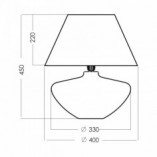 Lampa stołowa szklana Madrid Green | 4Concept - Eleganckie oświetlenie