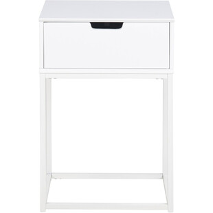 Szafka nocna Actona Mitra 40cm biała - Skandynawski Design