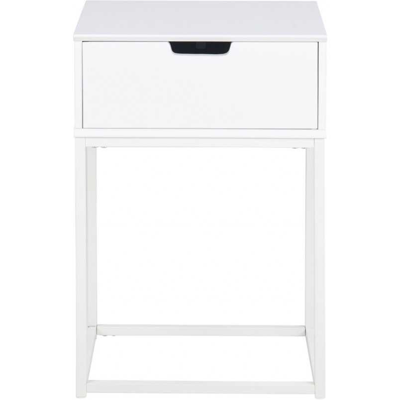 Szafka nocna Actona Mitra 40cm biała - Skandynawski Design