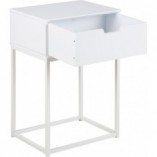 Szafka nocna Actona Mitra 40cm biała - Skandynawski Design