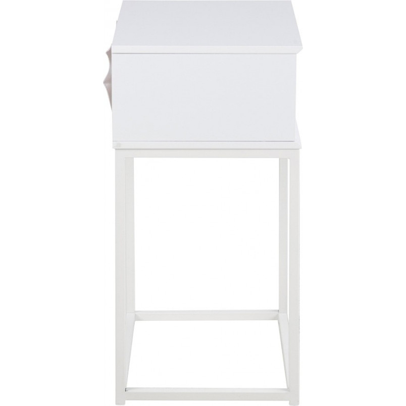 Szafka nocna Actona Mitra 40cm biała - Skandynawski Design