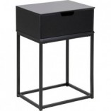 Szafka nocna Actona Mitra 40cm | Czarna, industrialna