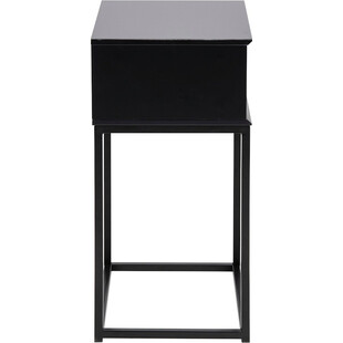 Szafka nocna Actona Mitra 40cm | Czarna, industrialna