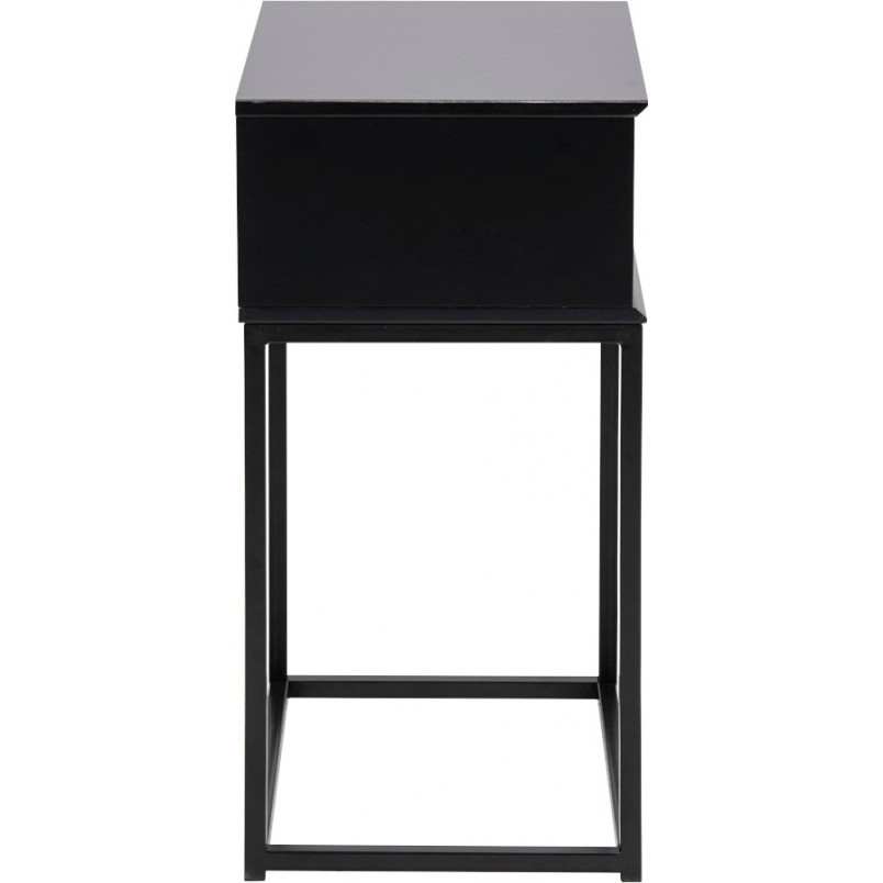 Szafka nocna Actona Mitra 40cm | Czarna, industrialna