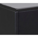 Szafka nocna Actona Mitra 40cm | Czarna, industrialna