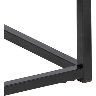 Szafka nocna Actona Mitra 40cm | Czarna, industrialna