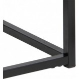 Szafka nocna Actona Mitra 40cm | Czarna, industrialna