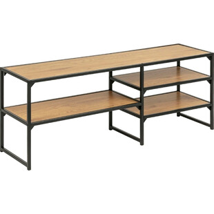 Stolik RTV Industrialny Actona Seaford | Dąb Czarny 120cm