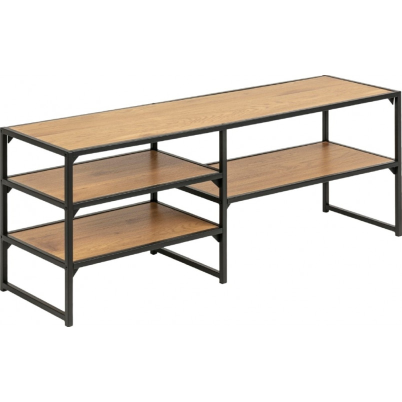 Stolik RTV Industrialny Actona Seaford | Dąb Czarny 120cm