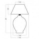 Lampa stołowa szklana Genova | 4Concept - Elegancki design