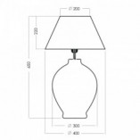 Lampa stołowa Capri szara | 4Concept - Elegancki design