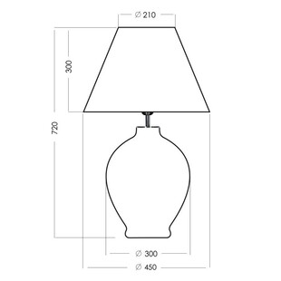 Lampa stołowa Capri biała | 4Concept - Eleganckie oświetlenie