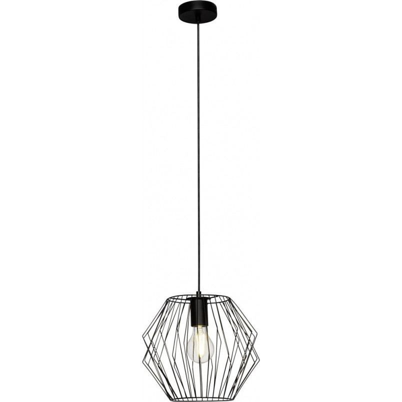 Lampa Wisząca Loft Noris - Czarna, Metalowa | Brilliant