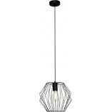 Lampa Wisząca Loft Noris - Czarna, Metalowa | Brilliant