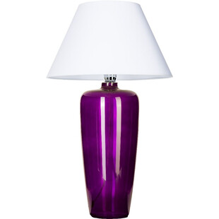 Lampa stołowa Bilbao fioletowa i biała 4Concept | Retro