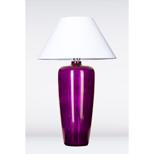 Lampa stołowa Bilbao fioletowa i biała 4Concept | Retro