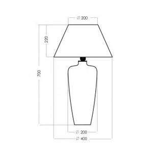 Lampa stołowa Bilbao szara fioletowa 4Concept | Sklep z lampami