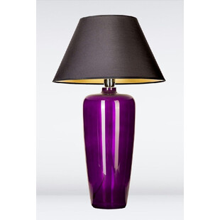 Lampa stołowa Bilbao fioletowa/czarna | 4Concept