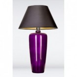 Lampa stołowa Bilbao fioletowa/czarna | 4Concept