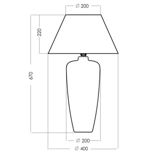 Lampa stołowa Bilbao fioletowa/czarna | 4Concept