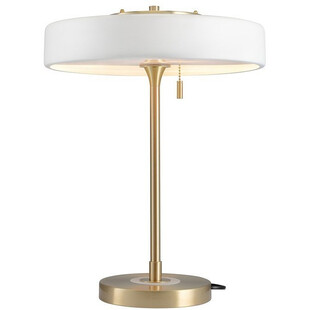 Lampa stołowa Art Deco biało-złota | Step Into Design