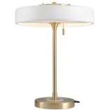 Lampa stołowa Art Deco biało-złota | Step Into Design