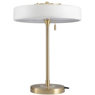 Lampa stołowa Art Deco biało-złota | Step Into Design