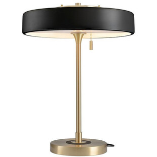 Lampa stołowa Art Deco czarno-złota | Step Into Design