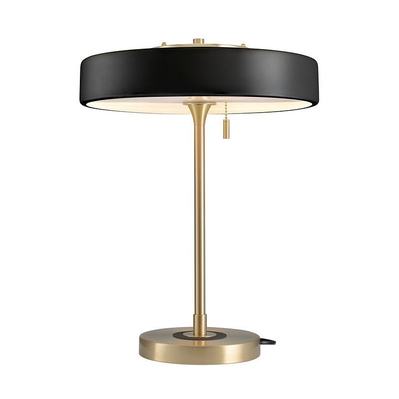 Lampa stołowa Art Deco czarno-złota | Step Into Design