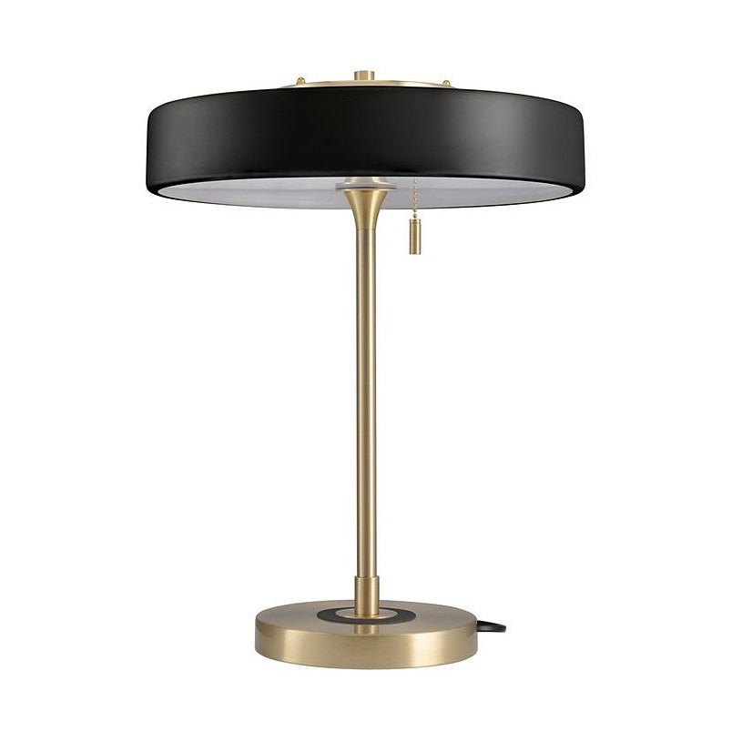 Lampa stołowa Art Deco czarno-złota | Step Into Design