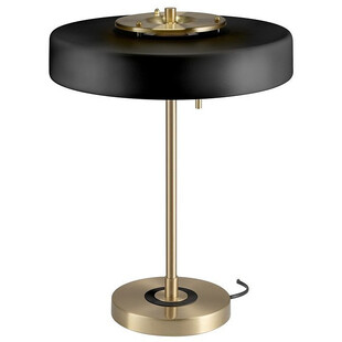 Lampa stołowa Art Deco czarno-złota | Step Into Design