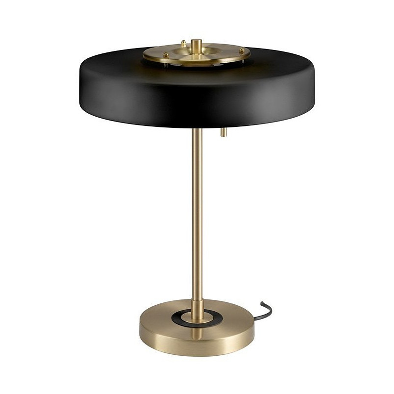 Lampa stołowa Art Deco czarno-złota | Step Into Design