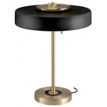 Lampa stołowa Art Deco czarno-złota | Step Into Design
