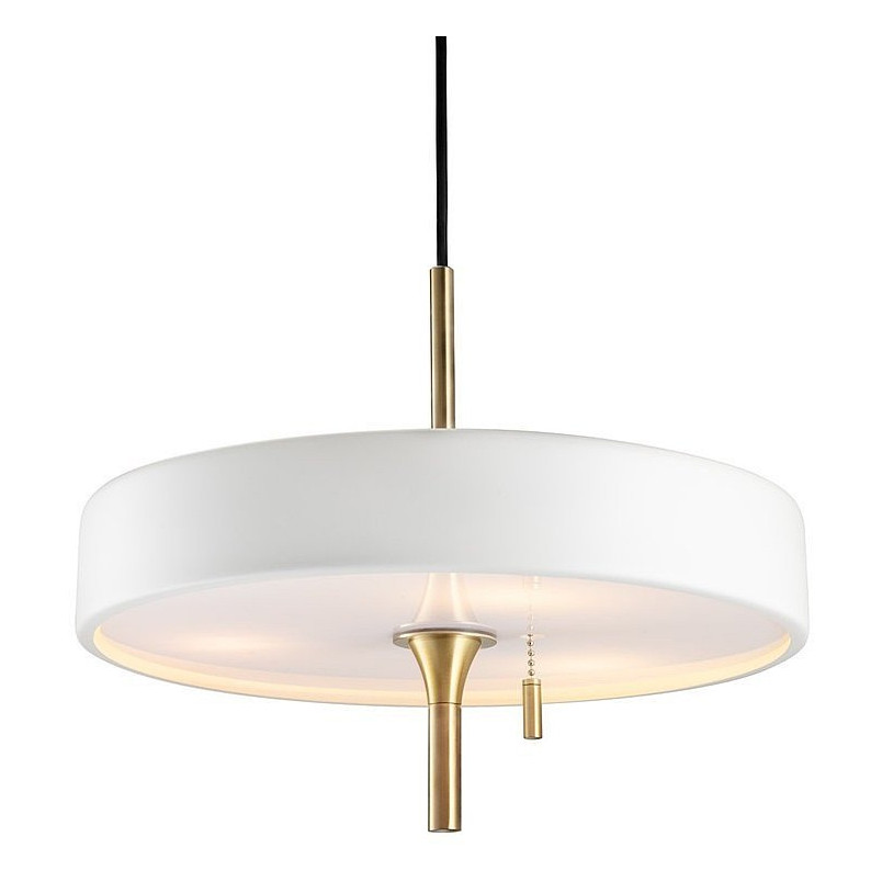 Lampa wisząca Art Deco złoto-biała | Step Into Design