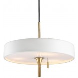 Lampa wisząca Art Deco złoto-biała | Step Into Design