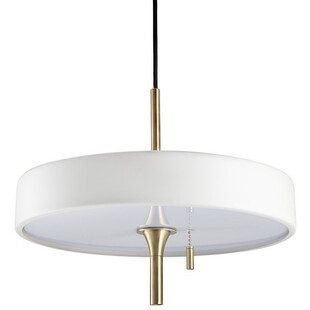Lampa wisząca Art Deco złoto-biała | Step Into Design