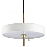Lampa wisząca Art Deco złoto-biała | Step Into Design