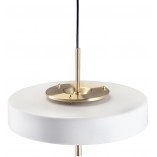 Lampa wisząca Art Deco złoto-biała | Step Into Design
