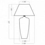 Lampa stołowa Bilbao Green | 4Concept - Stylowe oświetlenie