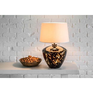 Lampa stołowa szklana Ravenna beżowa | 4Concept - Eleganckie oświetlenie