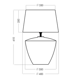 Lampa stołowa szklana Ravenna beżowa | 4Concept - Eleganckie oświetlenie