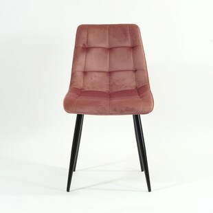 Krzesło welurowe Chic Velvet różowe Signal - Stylowy design!